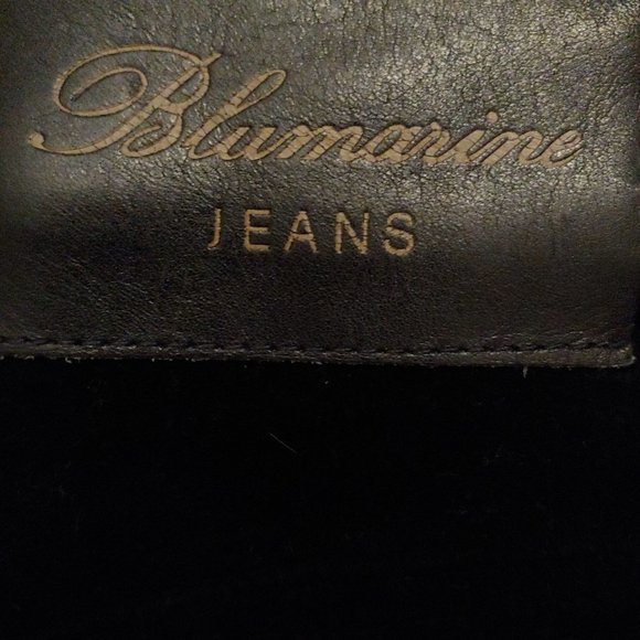 Blumarine Black Velvet Control High Waist Straight skinny Pants 38T - Picture 12 of 15